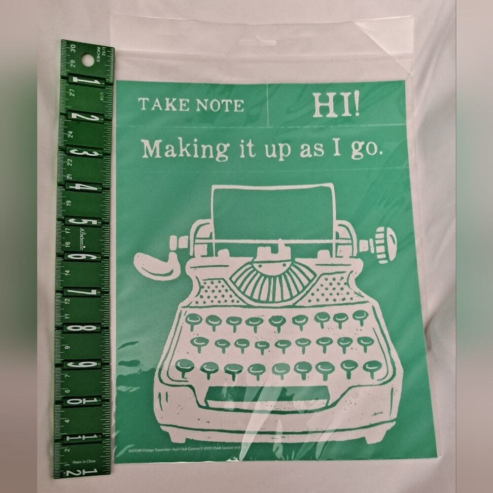 Chalk Couture Transfer Reusable NWT